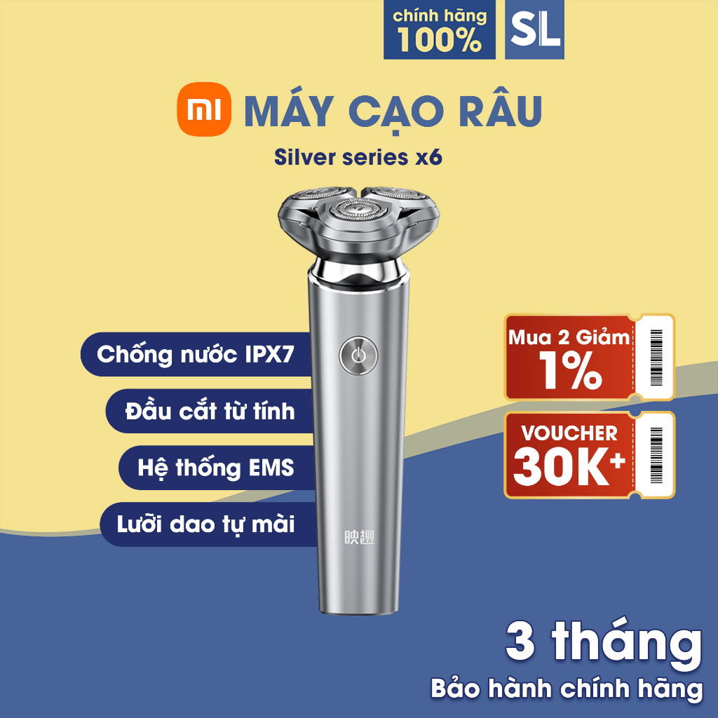 Máy Cạo Râu En X6 EMS Chống Thấm Nước IPX7 Động cơ tốc độ cao khử tiếng ồn