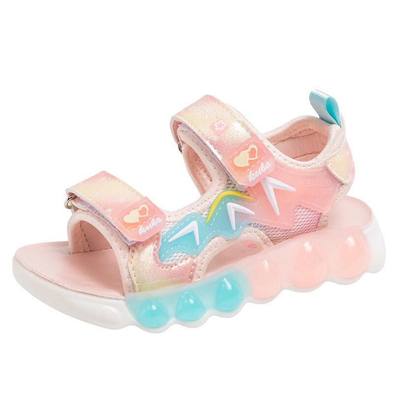 Sandal cho bé gái, bé trai đi học kiểu dáng thể thao siêu nhẹ đế thạch massage mềm êm chân size 30-37