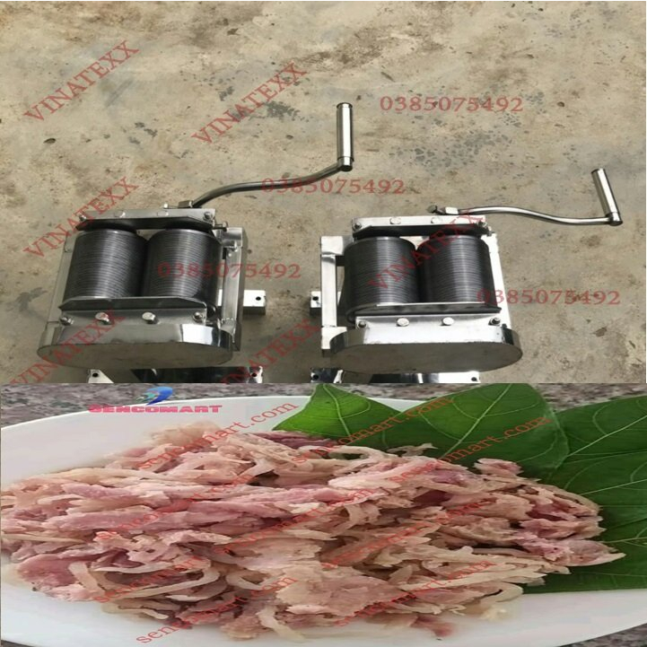 Máy thái bì lợn làm nem chạo , nem chua siêu bền sợi 1mm