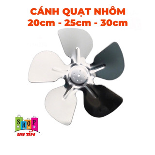 Cánh Quạt Nhôm 5 cánh của tủ lạnh - tủ mát - tủ cocacola (coca) đường kính: 20 Cm; 25 Cm; 30 Cm - 200 mm; 250 mm; 300 mm