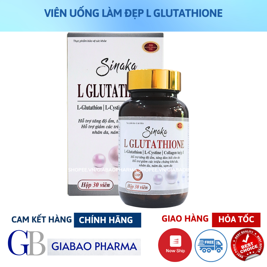 ( Date t8/2025) Viên uống Glutathion Rostex hỗ trợ làm trắng dạ, giảm sạm nám, giảm nếp nhăn, chống lão hoá (H/30v)