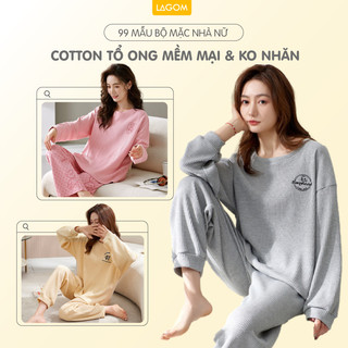 [99 Mẫu] Bộ Ngủ Dài Tay Nữ Cotton Thu Đông | Bộ Mặc Nhà Nữ Cao Cấp