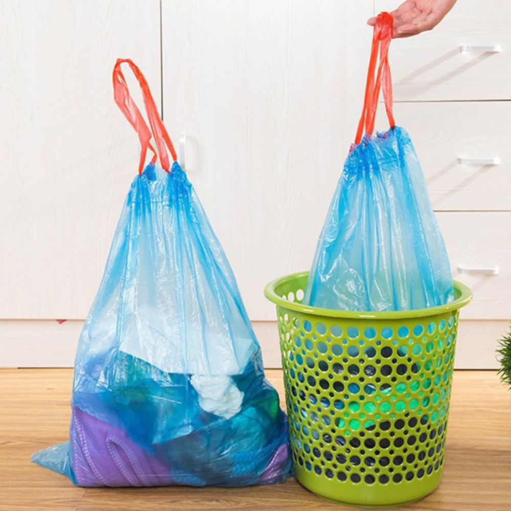 Túi đựng rác tự phân huỷ rất dai có dây rút 45x50 cm - 15 túi/cuộn tiện dụng, sạch sẽ