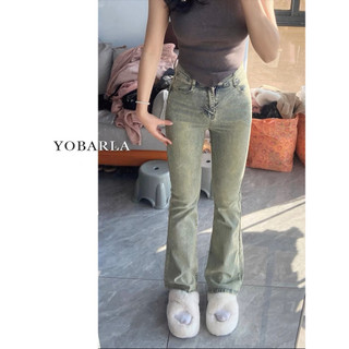 Quần jeans ống loe, quần bò ống loe màu xanh nhạt lưng cao che khuyết điểm siêu tốt MS 41