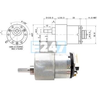 Động Cơ DC Servo JGB37-520 Tốc Độ Quay 37RPM