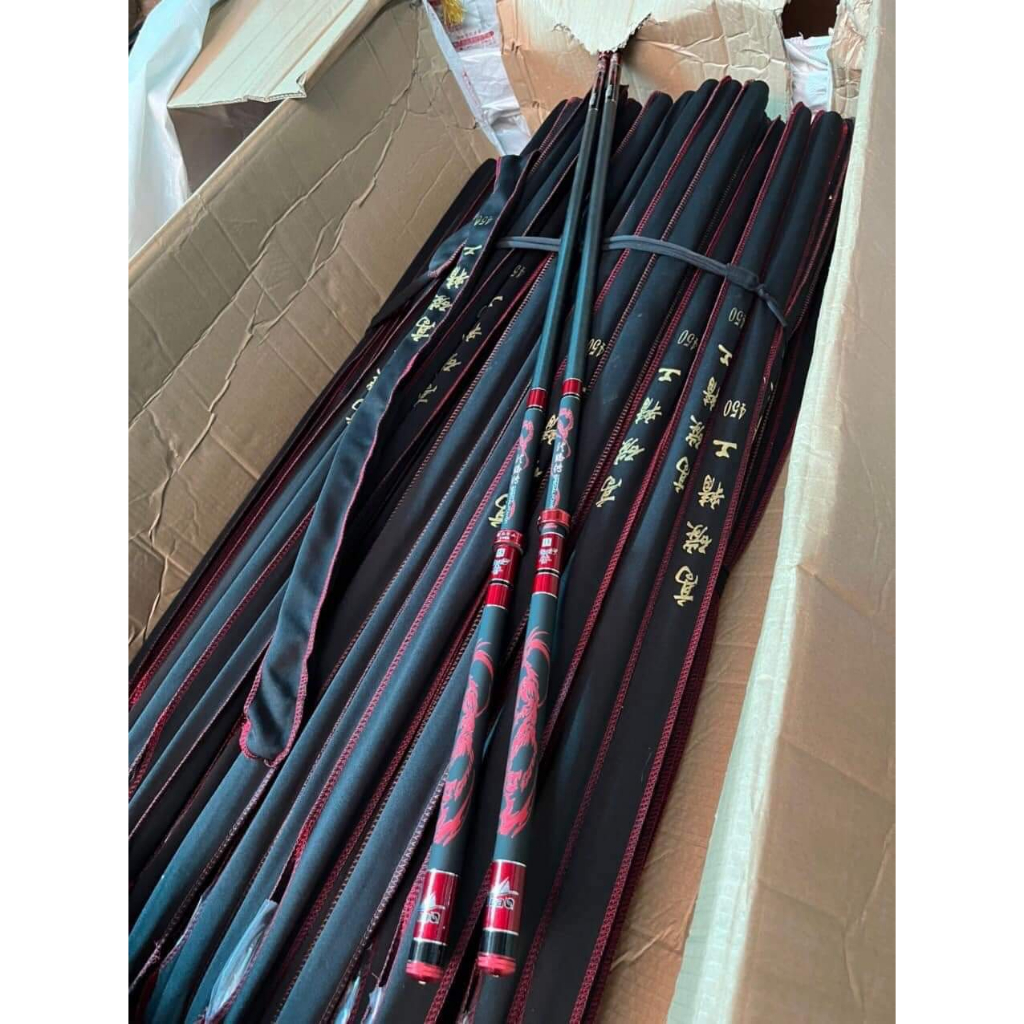 Cần câu tay xích long 6H catbon siêu bạo lực