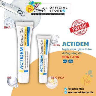 Gel giảm mụn Actidem Derma mờ thâm mụn ngăn ngừa mụn tái phát 18 gram