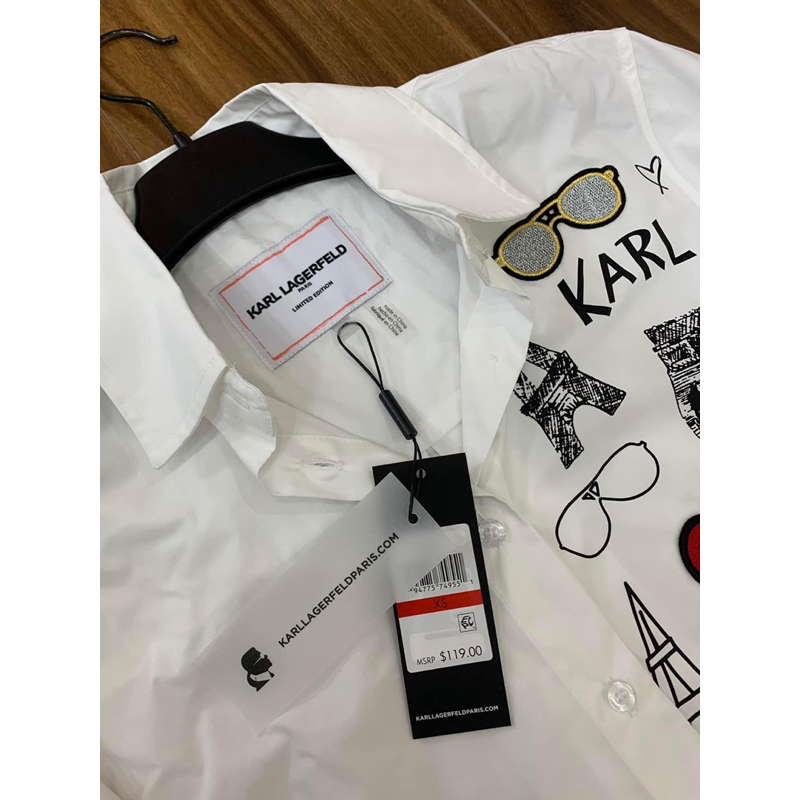 Áo sơ mi karl auth  tuồn