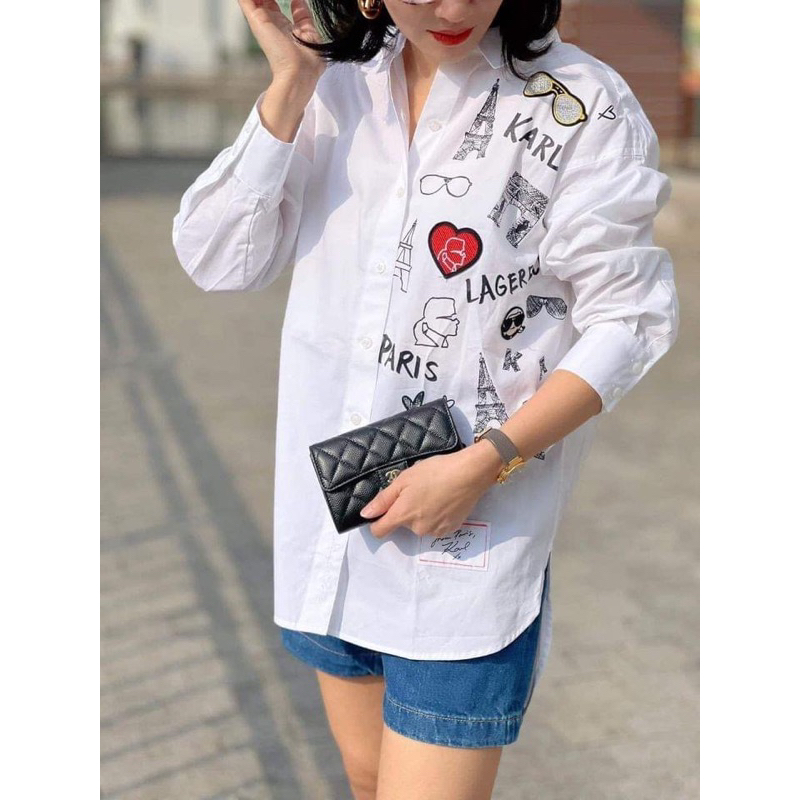 Áo sơ mi karl auth  tuồn