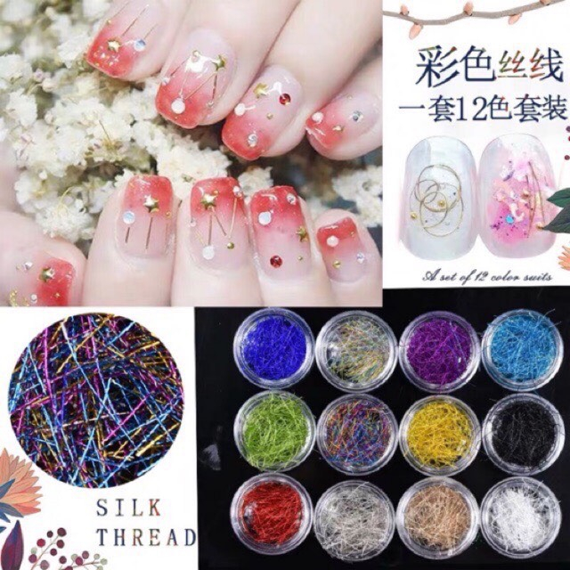 Set nhũ sợi 12 ô