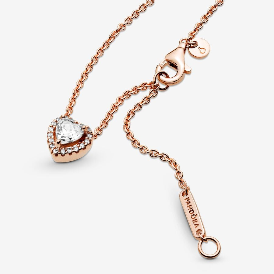 Dây chuyền nữ Pandora Sparkling Heart Collier Necklace 6173