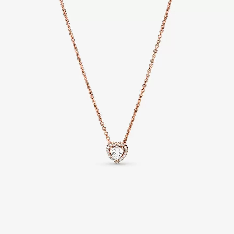 Dây chuyền nữ Pandora Sparkling Heart Collier Necklace 6173