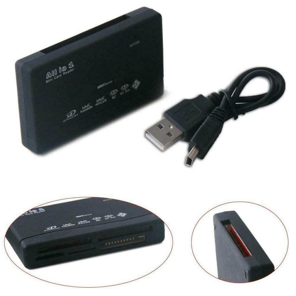 Đầu đọc thẻ nhớ tất cả trong 1 USB 2.0 Card Reader TF SD M2 MS XD CF Sony Pro-HG cho điện thoại máy ảnh máy tính