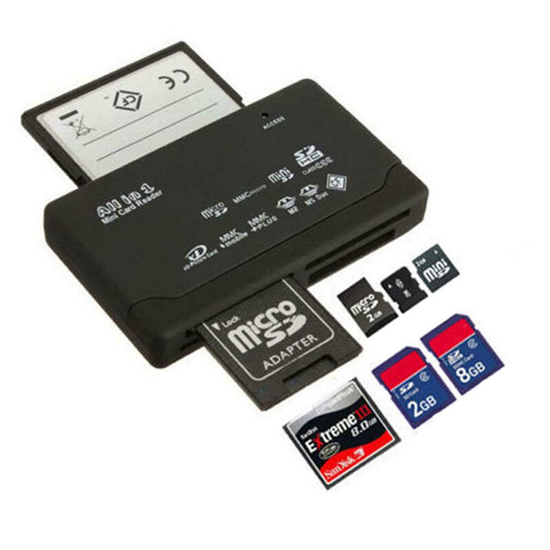Đầu đọc thẻ nhớ tất cả trong 1 USB 2.0 Card Reader TF SD M2 MS XD CF Sony Pro-HG cho điện thoại máy ảnh máy tính
