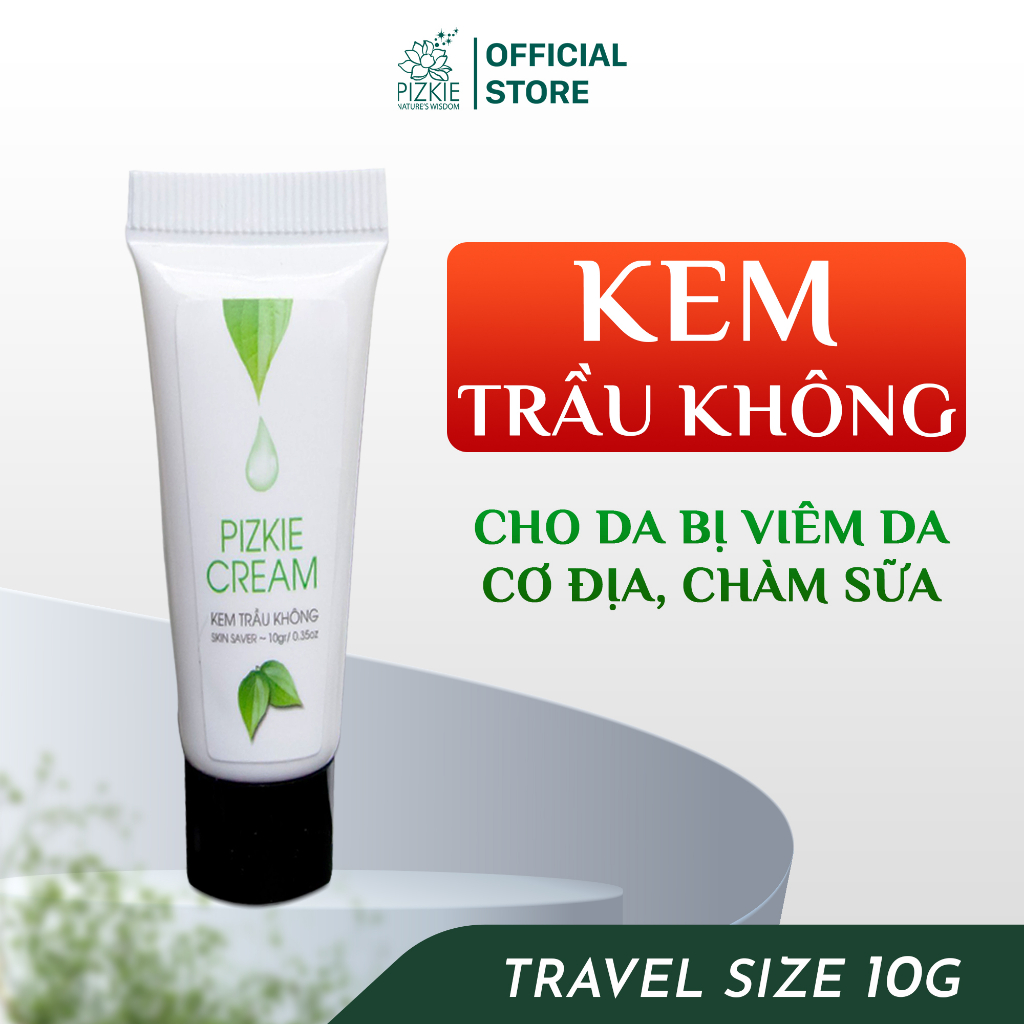 Kem Trầu Không Pizkie Cream Cho Da Bị Viêm Da Cơ Địa Chàm Sữa 10gr