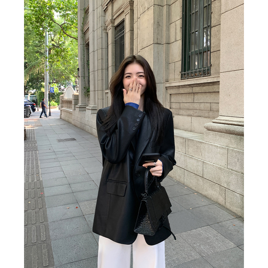 Áo da nữ VIZAKEY thời trang, phong cách hàn quốc, mẫu mới nhất