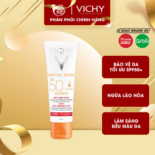 Kem Chống Nắng Chống Lão Hóa Vichy Capital Soleil Anti-Ageing 3-In-1 SPF50+ 50ml