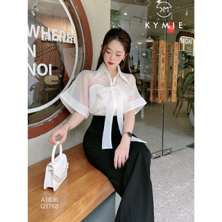 Áo sơ mi pha cổ kera A1836 Kymie