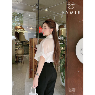 Áo sơ mi pha cổ kera A1836 Kymie