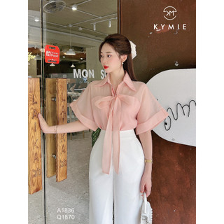 Áo sơ mi pha cổ kera A1836 Kymie
