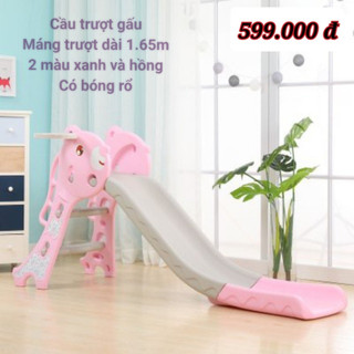 Cầu Trượt Cho Bé có bóng rổ