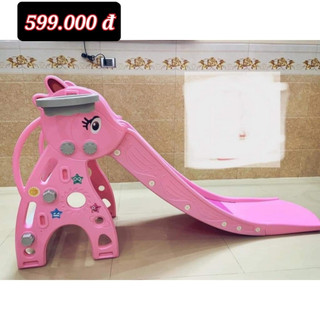 Cầu Trượt Cho Bé có bóng rổ