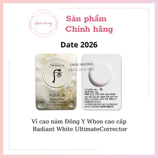 Vĩ dùng thử cao dưỡng trắng và nám tàn nhang whoo cao cấp Radiant White Ultimate Corrector _OHUINUONG