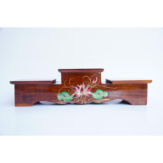 Đế tam cấp gỗ -Đôn tam cấp gỗ - kê tượng ,đồ thờ tự- Đắp sen nổi - Nhiều cỡ