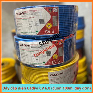 Dây cáp điện cadivi cv 6.0 - hàng chính hãng
