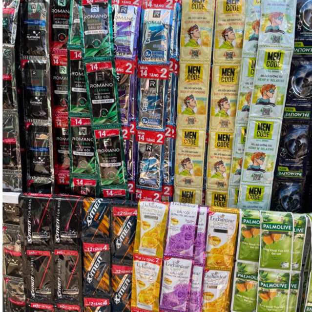 Dây Sữa Tắm Các Loại 10-16 gói Hàng Công Ty