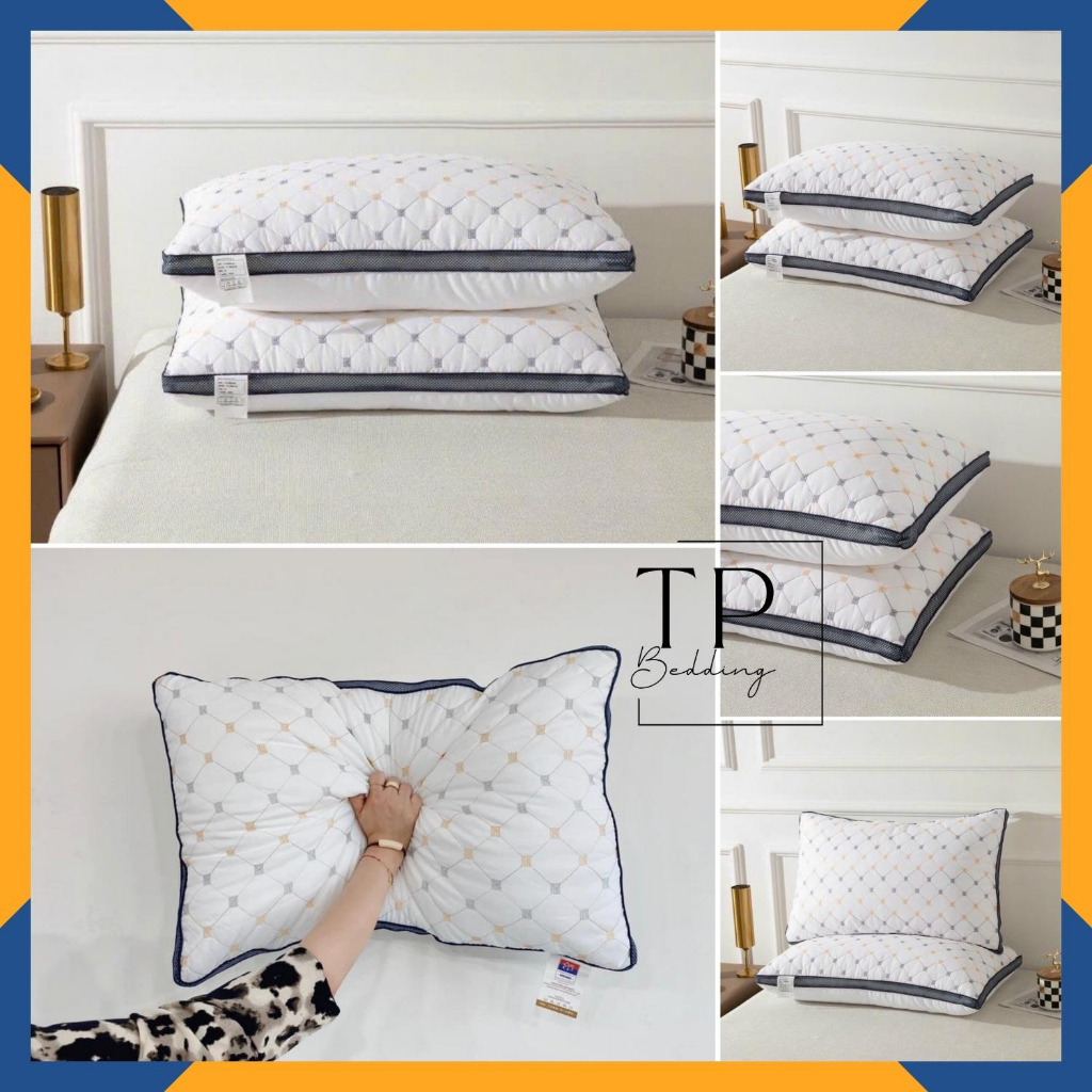 Ruột Gối Đầu Trần Trám kích thước 50x70cm, Ruột Gối Bông Tự Nhiên Cao Cấp