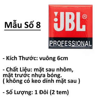 Tem Loa JBL Nhiều Mẫu ( 2 Tem )
