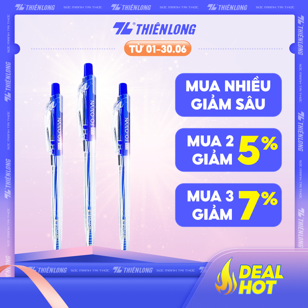 Combo 5 Bút bi Thiên Long TL-089 hoặc FO-03