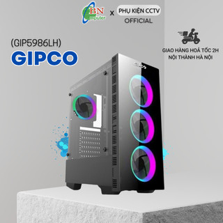 Vỏ Case máy tính GIPCO Gaming LED RGB 2 mặt kính cường lực- GIP5986LH
