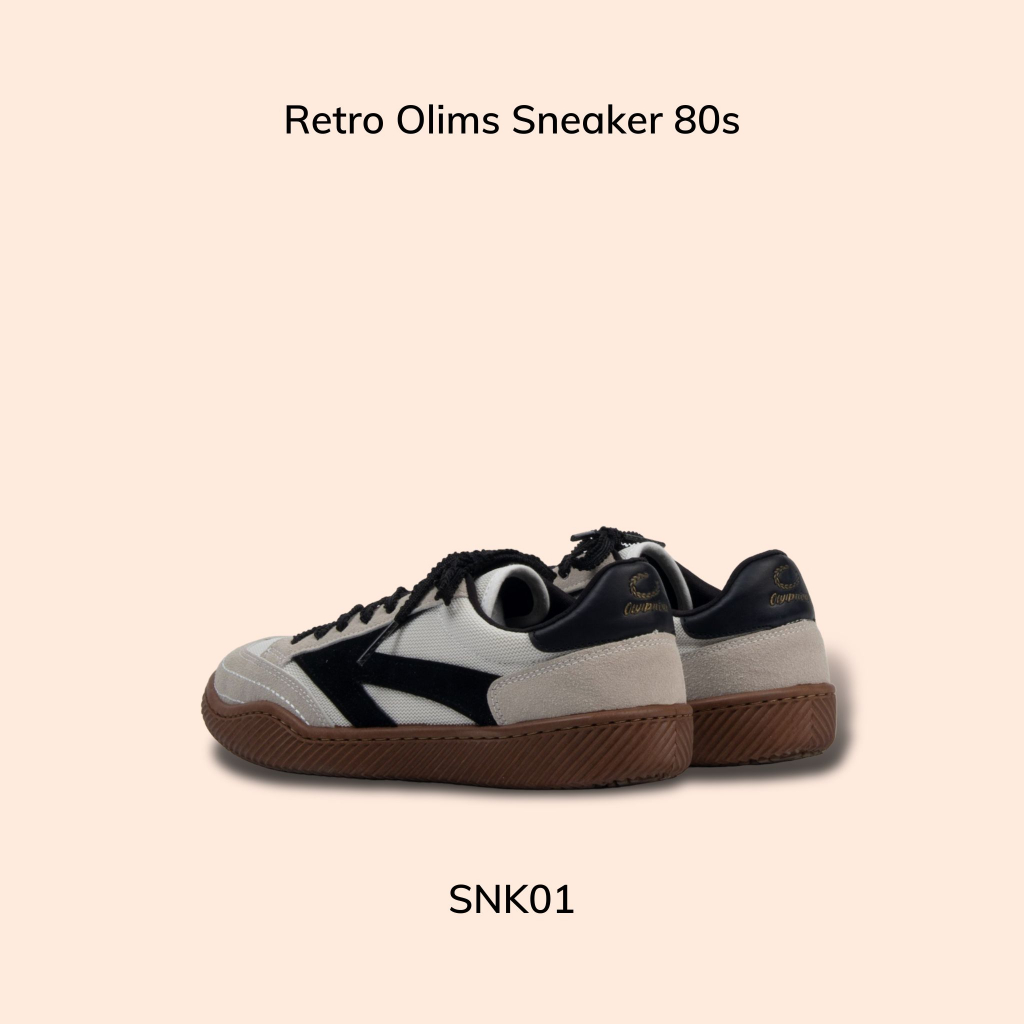 Giày thể thao đế bằng chính hãng THOMAS STU Simple live gentle mind phong cách Retro Olims Sneaker 80s SNK01