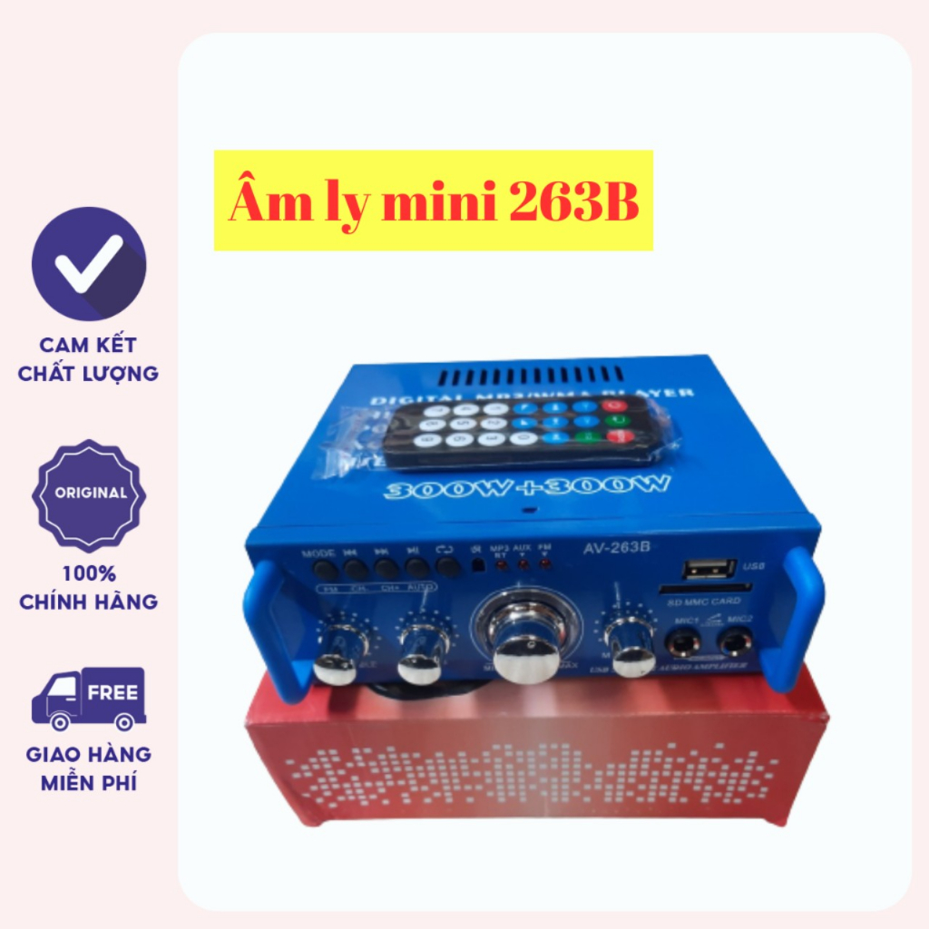 Đầu âm li mini AV - 263B, Âm Li MiNi