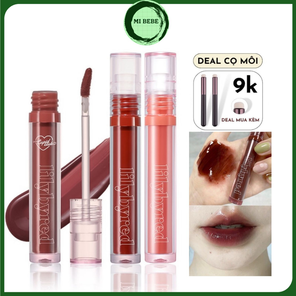 Son Tint Bóng Siêu Lì Lilybyred Glassy Layer Fixing Tint Môi Căng Mọng Burnt Brick Sunset Orange 3.8g - Mibebe