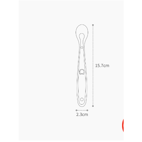 Thìa ăn dặm silicon MẶT GẤU KÈM VỈ cho bé
