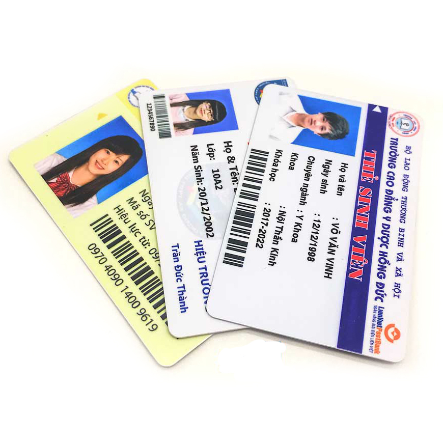 Thẻ học sinh - Thẻ sinh viên in lấy ngay - Giá rẻ tại Hà Nội