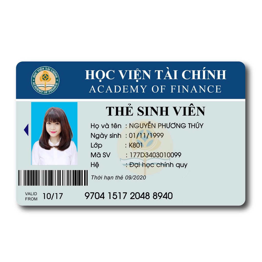 Thẻ học sinh - Thẻ sinh viên in lấy ngay - Giá rẻ tại Hà Nội