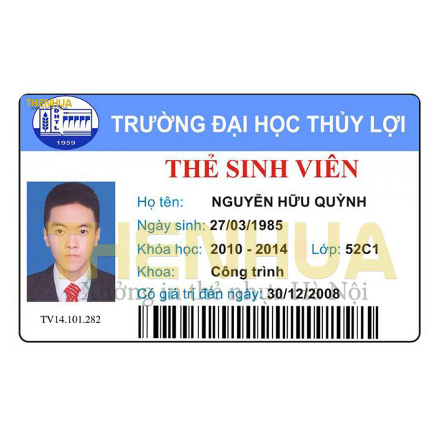 Thẻ học sinh - Thẻ sinh viên in lấy ngay - Giá rẻ tại Hà Nội