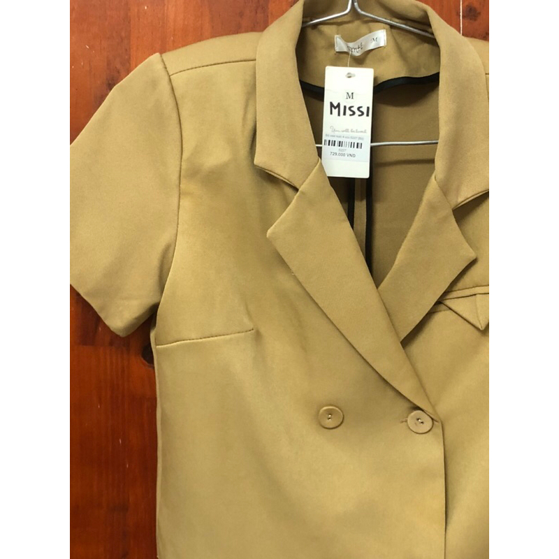 Áo blazer ngắn tay