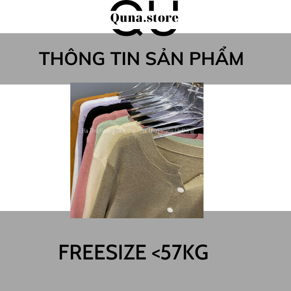 Áo khoác cardigan len mỏng trơn dài tay gài nút nhiều màu AL116