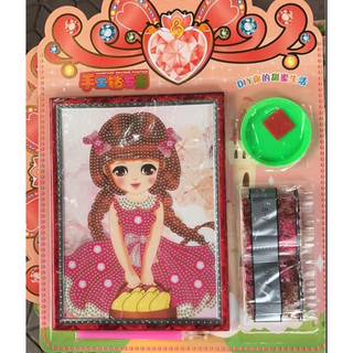 Tranh đính đá babygirl- tranh đính đá công chúa tự làm - tranh đính đá handmade - đồ chơi cho bé gái từ 4 tuổi