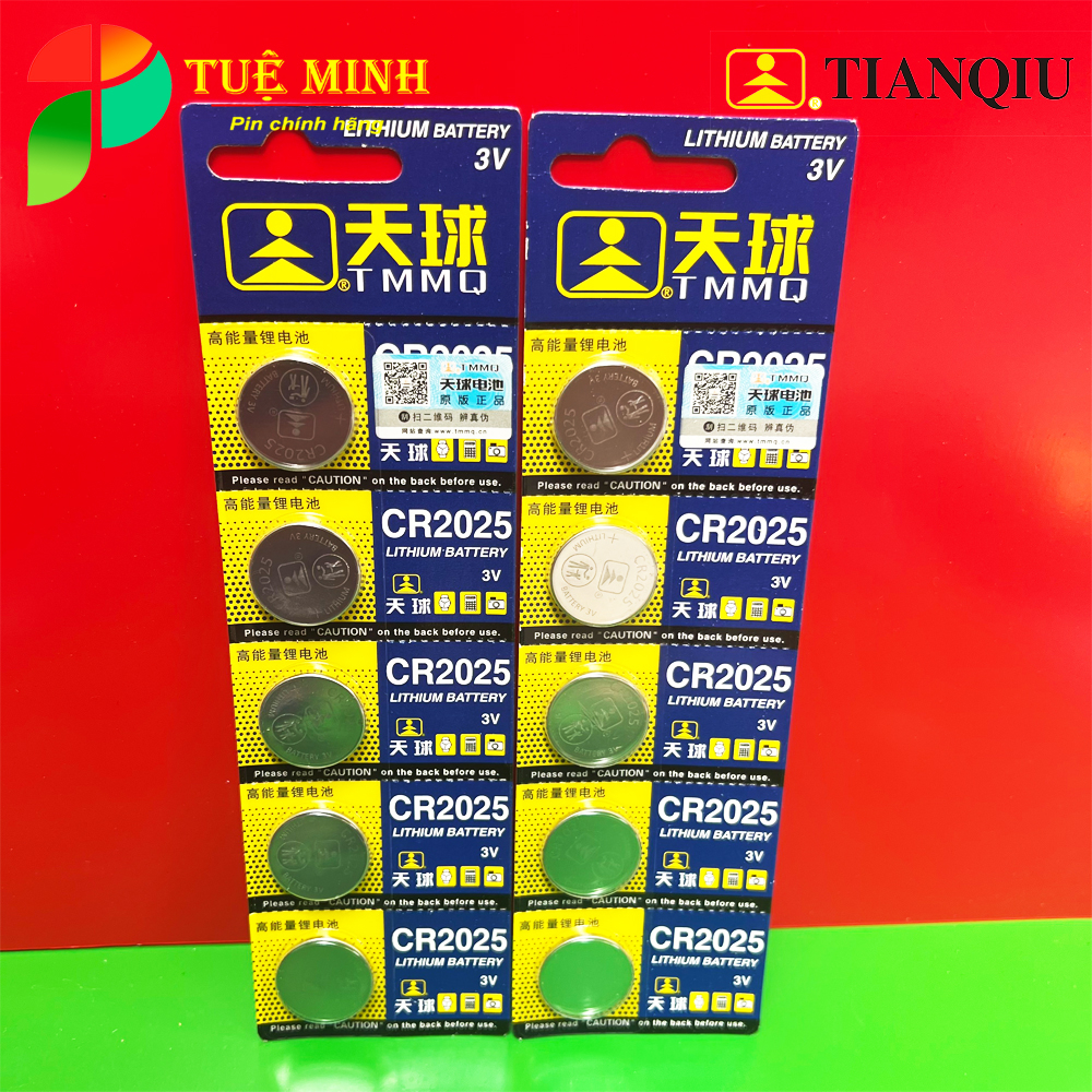 Vỉ 5 viên Pin CR2032, CR2025, CR2016 Lithium 3V giá siêu rẻ. Pin máy đo tiểu đường, cân điện tử, cmos máy tính