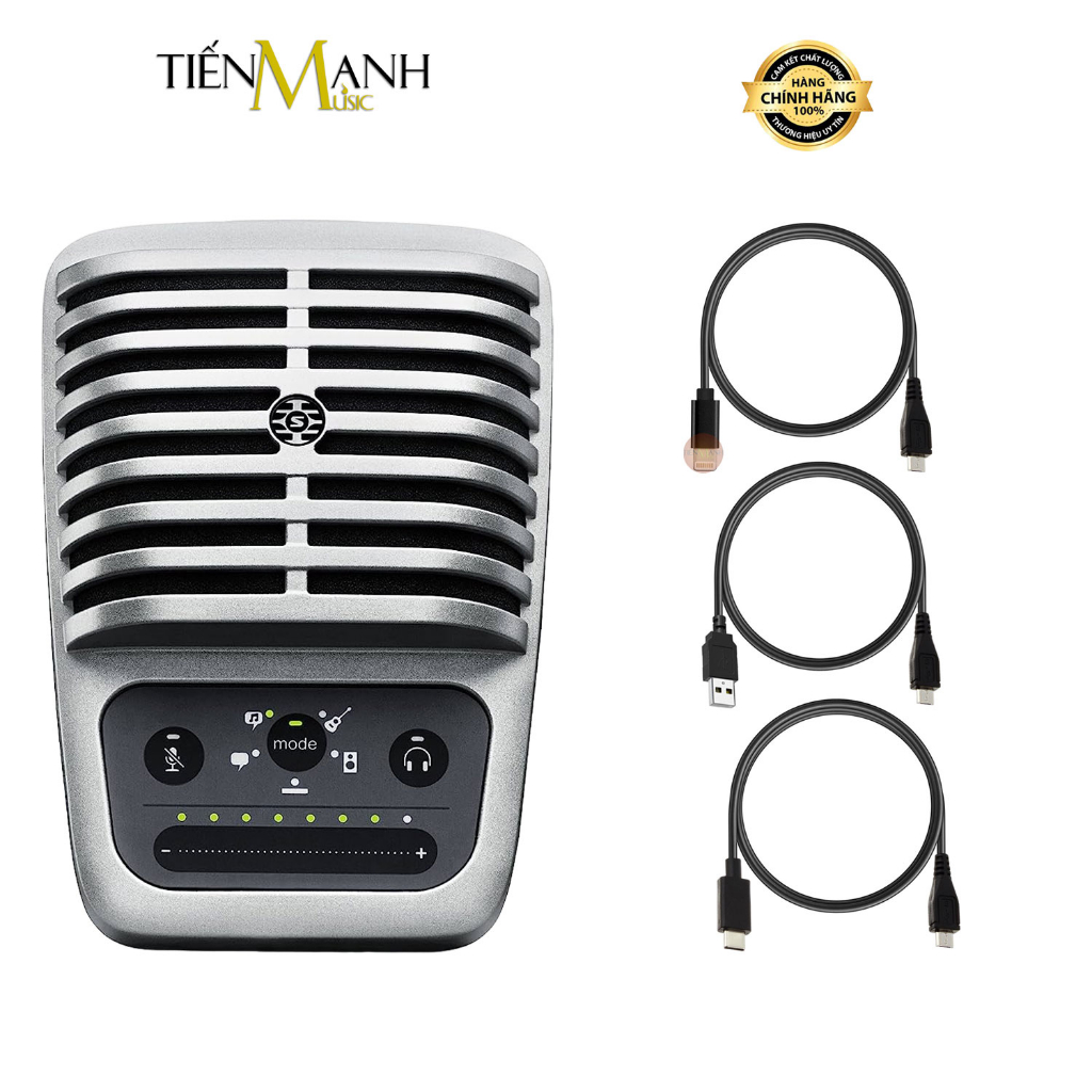 Micro Shure MV51 Digital - Mic Thu Âm Condenser Podcast, Livestream Phòng Studio MV51-DIG Microphone