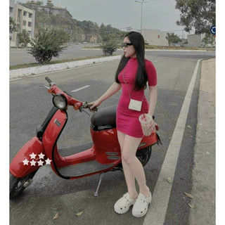 Đầm thun dẻo tay ngắn ôm body siêu sexy hot hot giá bèo