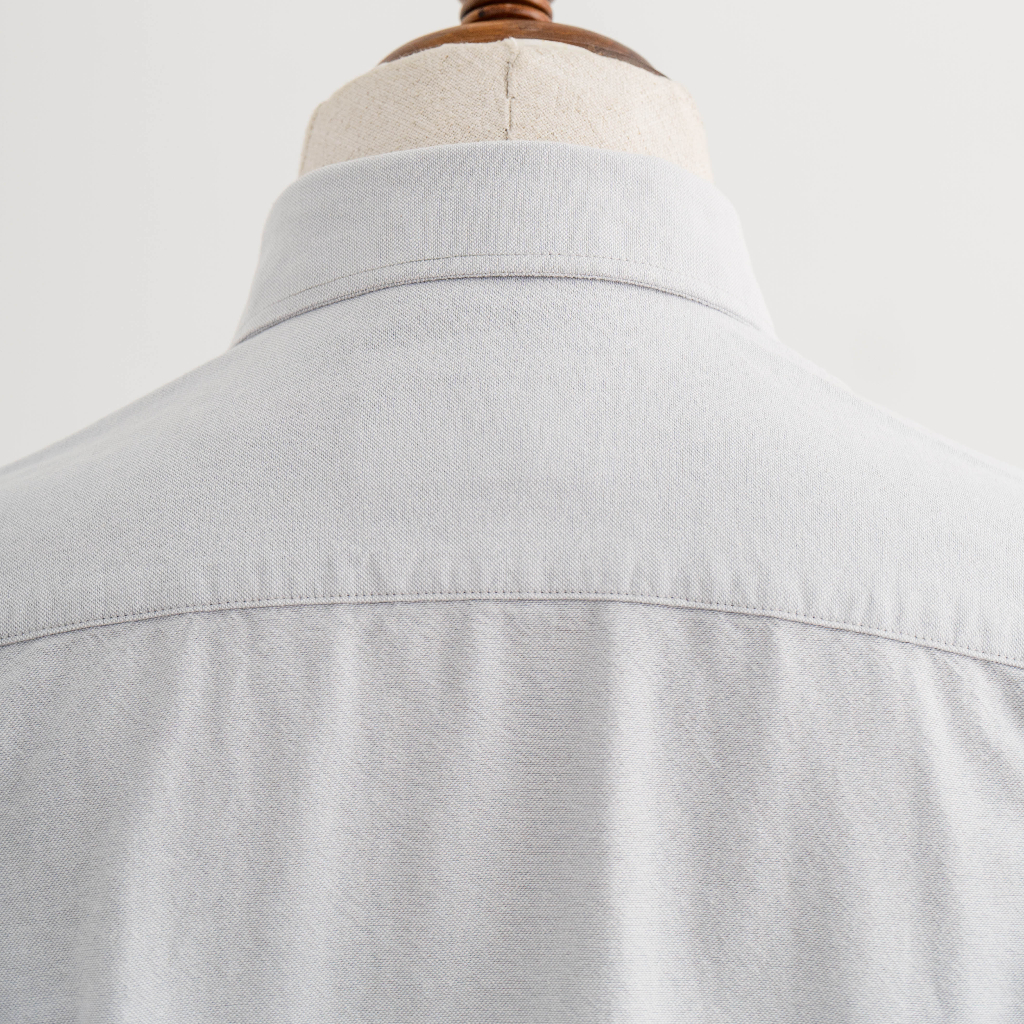 [Mã PA110725 giảm đến 50K] Áo Sơ Mi Nam Cao Cấp Light Grey Oxford Shirt BY COTTON