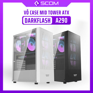 Vỏ case mid tower atx darkflash a290 - vỏ case pc gaming đen / trắng chính hãng giá rẻ