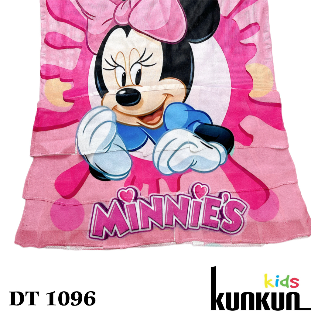 Đầm tầng bé gái in 3D hình Chuột Mickey Kunkun Kid DT1096 - Đầm trẻ em size từ 13-35kg